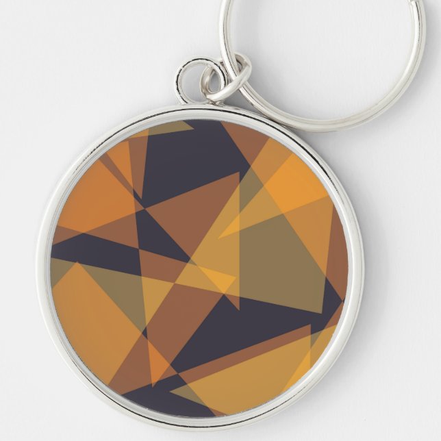 Porte-clés Geometric, cool, trendy, modern, simple triangles (Devant)