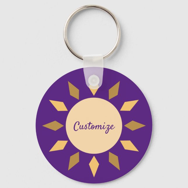 Porte-clés Geometric Sun  Circle Thunder_Cove  (Recto)