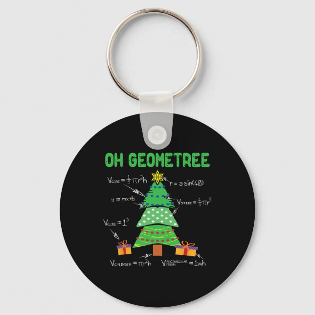 Porte-clés Géométrie géométrique Math Science Teacher (Recto)