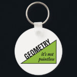 Porte-clés Géométrie sans pointe<br><div class="desc">Géométrie - ce n'est pas inutile. Super drôle idée cadeau mathématique pour votre geek de mathématiques,  mathématicien,  professeur de mathématiques,  ou tuteur de maths favori.</div>