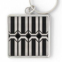 Porte-clés géométrique Art déco