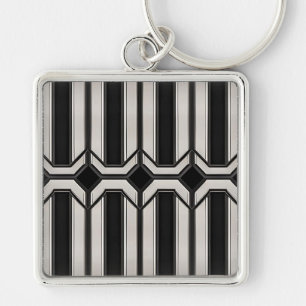 Porte-clés géométrique Art déco