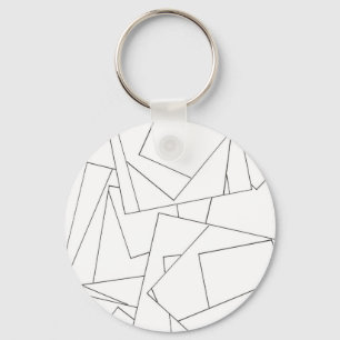 Porte-clés Géométrique noir et blanc