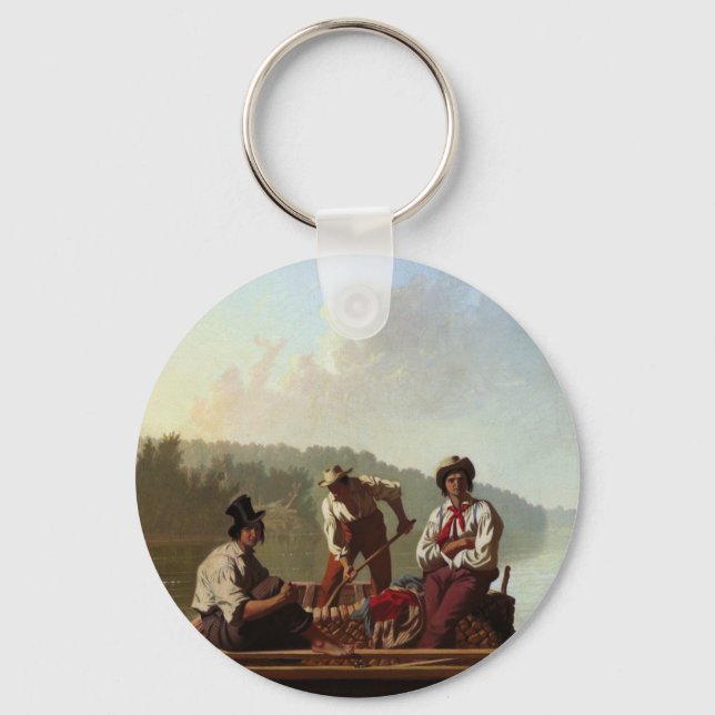 Porte-clés George Caleb Bingham Boatmen sur le Missouri (Recto)