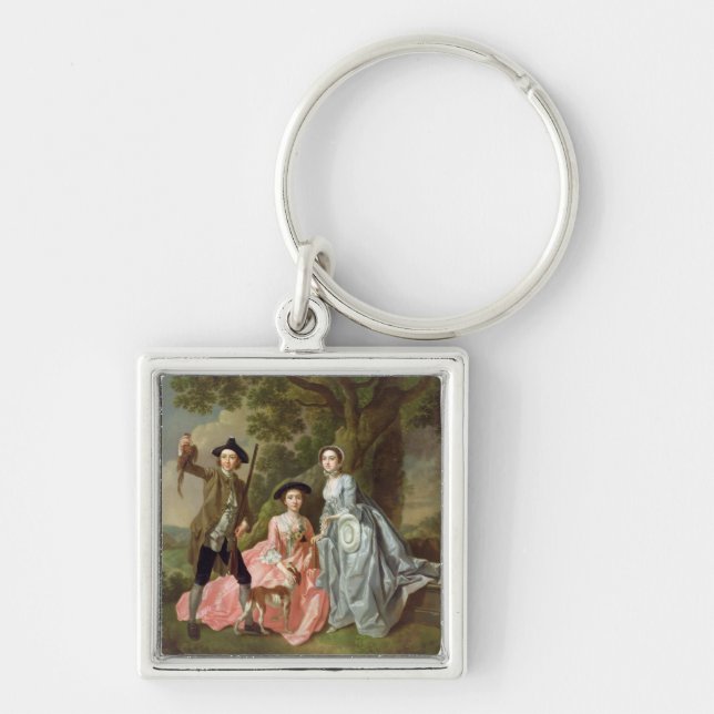 Porte-clés George Rogers avec son épouse, Margaret, et son (Devant)