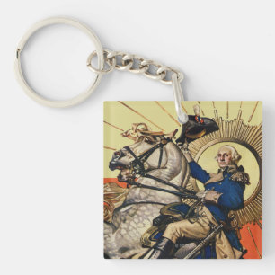 Porte-clés George Washington à cheval