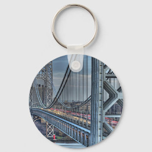 Porte-clés George Washington Bridge & Red Lighthouse NYC