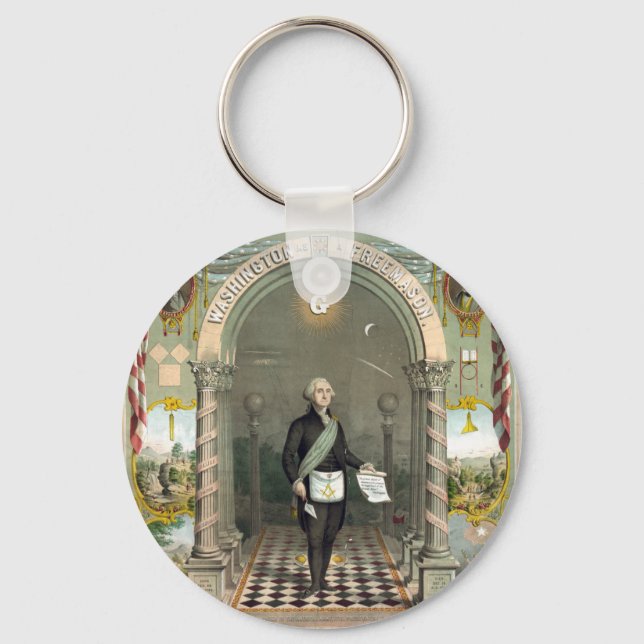 Porte-clés George Washington comme un franc-maçon (Recto)