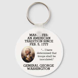 Porte-clés George Washington Mandates depuis 1777