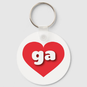 Porte-clés Georgia Red Heart - J'aime ga