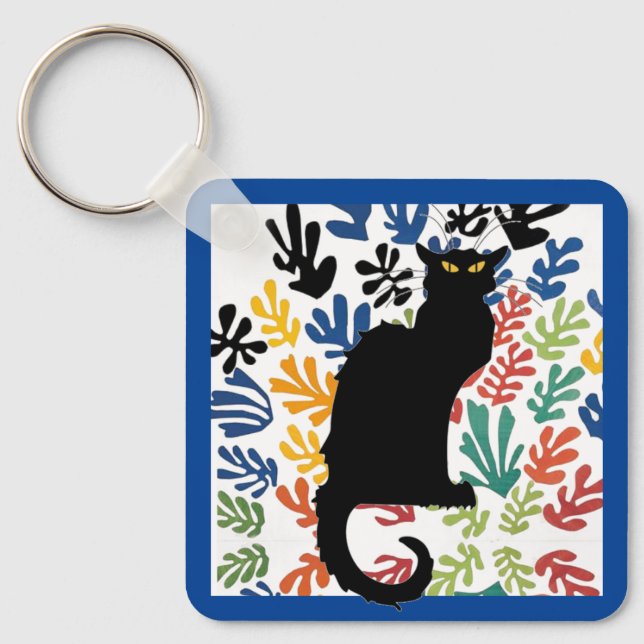 Porte-clés Gerbe de Matisse, Cat Art Parody, (Recto)