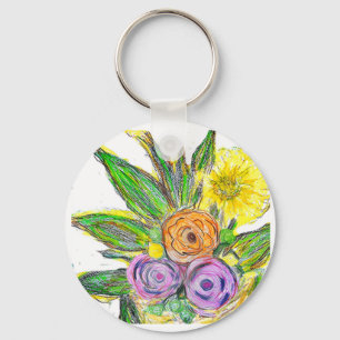 Porte-clés Gerbera marguerite