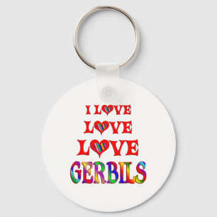 Porte-clés Gerbilles d'amour d'amour