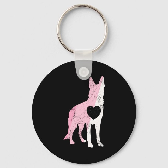 Porte-clés German Shepherd Valentines Day Cud Love Dog _1  (Recto)