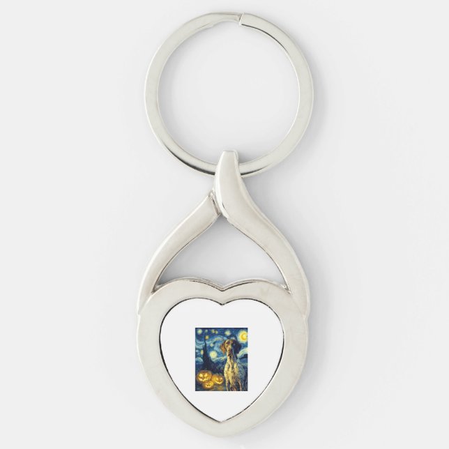 Porte-clés German Shorthaired Pointer 1 Cute Dog Halloween Ja (Devant)