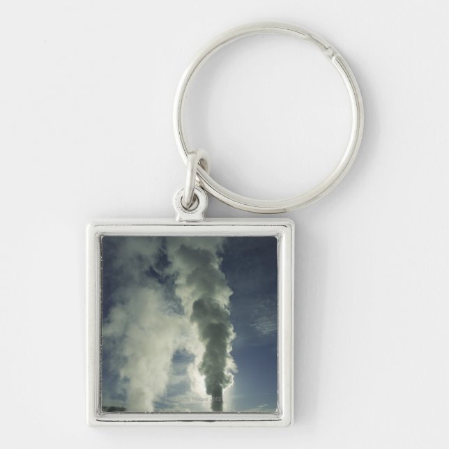 Porte-clés Geyser de château, parc national de Yellowstone (Devant)