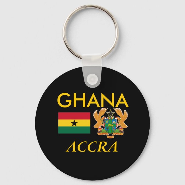 PORTE-CLÉS GHANA, PORTE - CLÉ ACCRA (Recto)