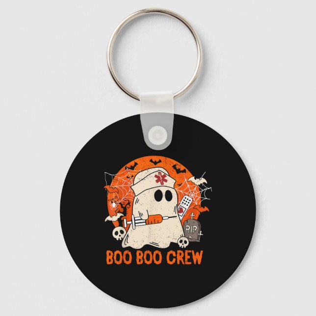Porte-clés Ghost Boo Boo Crew Infirmière d'Halloween G (Recto)
