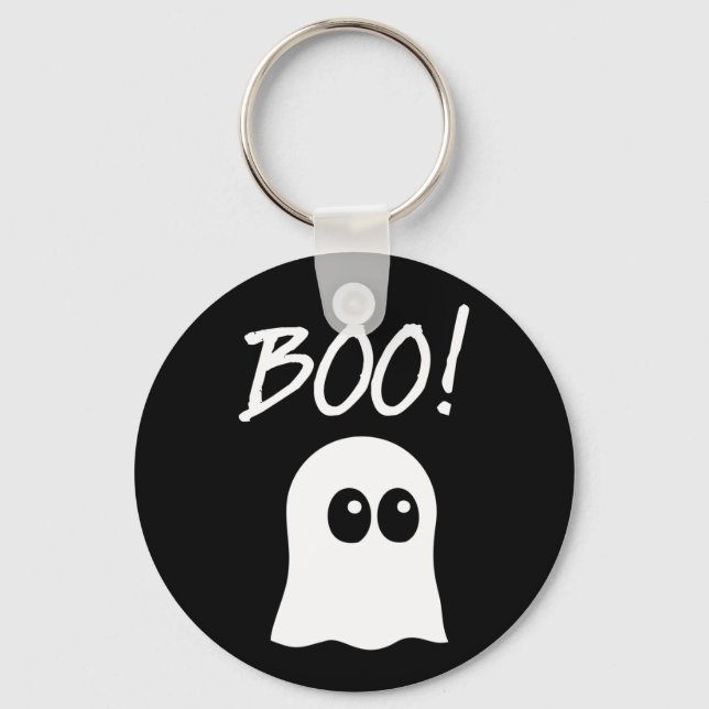 Porte-clés Ghost Boo, design fantôme mignon (Recto)