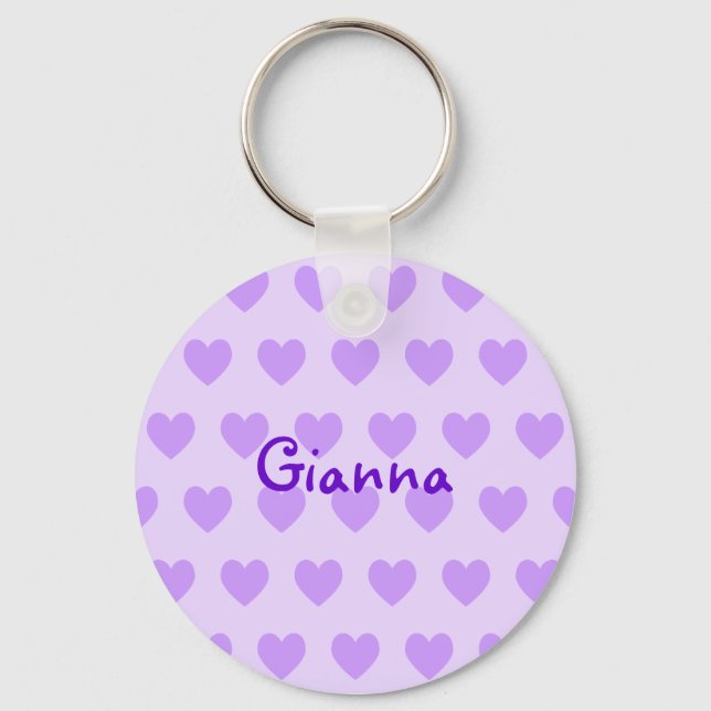 Porte-clés Gianna dans le violet (Recto)