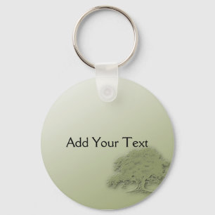 Porte-clés Giant Oak on Green Field Keychain