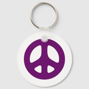 Porte-clés Giant Purple Peace Sign Keychain