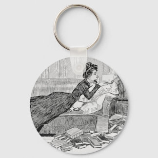 Porte-clés Gibson Girl Lecture d'un livre