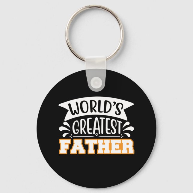 Porte-clés Gifts Dad | World's Greatest Father (Recto)