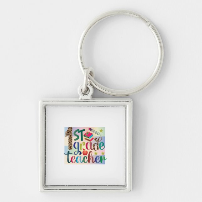 Porte-clés Gifts Teacher | First Grade Teacher (Devant)