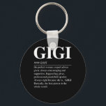 Porte-clés Gigi Definition Grandma Mother Day Gifts Women<br><div class="desc">Grandmother present,  Thanksgiving,  grandparent,  my favorite people call me,  from kids,  daughter,  son,  dad,  father,  grandpa,  grandson,  granddaughter for you mom,  mommy,  aunt,  granny,  nana,  grammie,  grammy on Parents Day,  gigi life,  gigi party,  cool nickname</div>