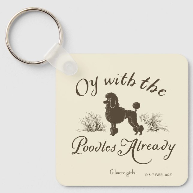 Porte-clés Gilmore Girls | Oy avec les PoodlesDesign (Recto)