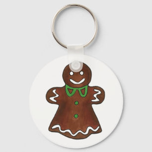 Porte-clés Gingerbread Lady Femme Noël Holiday Cookie