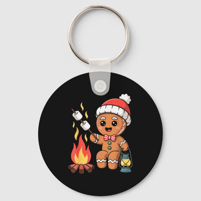 Porte-clés Gingerbread Marshmallow Roaster Camng Christmas  (Recto)