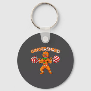Porte-clés Gingershred Drôle Homme Pain d'épice Gym Musculati