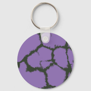 Porte-clés Girafe à fourrure violette