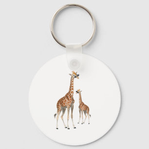 Porte-clés Girafe avec lunettes de soleil Jungle Safari Anima
