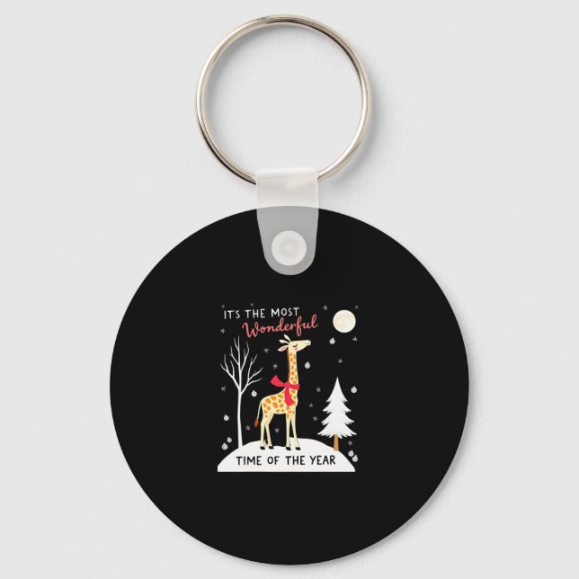 Porte-clés Girafe Drôle La Plus Merveilleuse Période T-Shirt  (Recto)