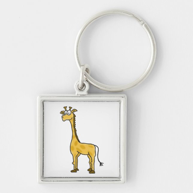 Porte-clés Girafe Keychain de bande dessinée (Devant)