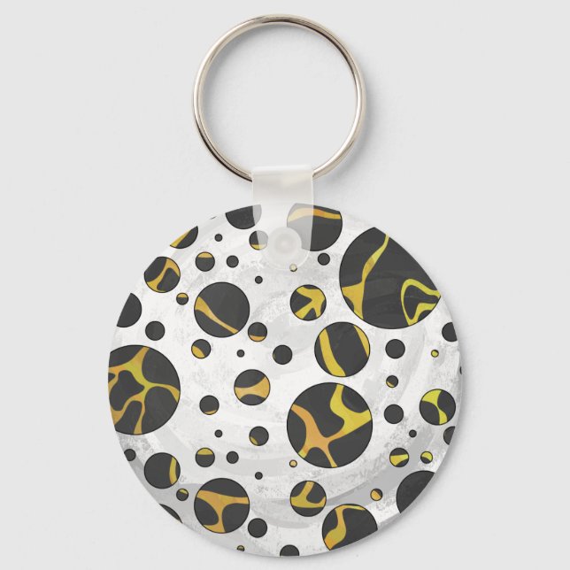 Porte-clés Giraffe Brown et jaune (Recto)