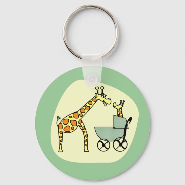 Porte-clés Giraffe maman et Porte - clé bébé (Recto)