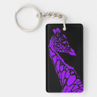 Porte-clés Giraffe violette