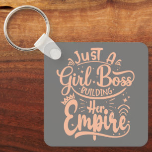 Porte-clés Girl Boss Construire Son Empire Word Art