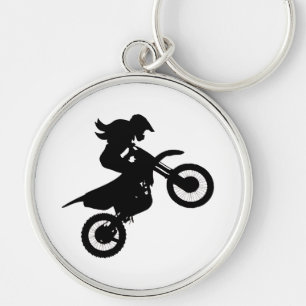 Porte-clés Girl Dirt Bike