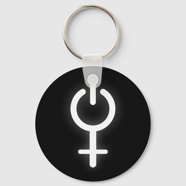 Porte-clés Girl Power Electronic Symbol for Gamer Female Sign (Recto)