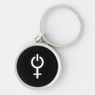 Porte-clés Girl Power Electronic Symbole pour Gamer Female Si