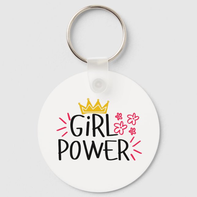Porte-clés Girl Power Women's Day (Recto)