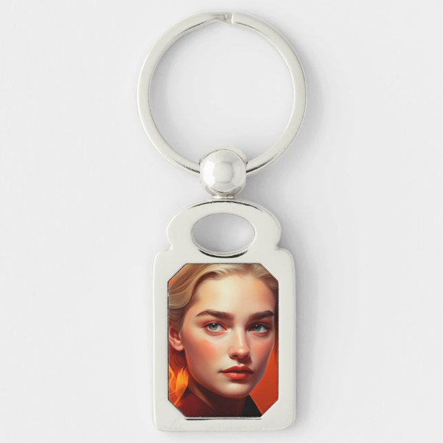 Porte-clés Girl with blue eyes (Devant)