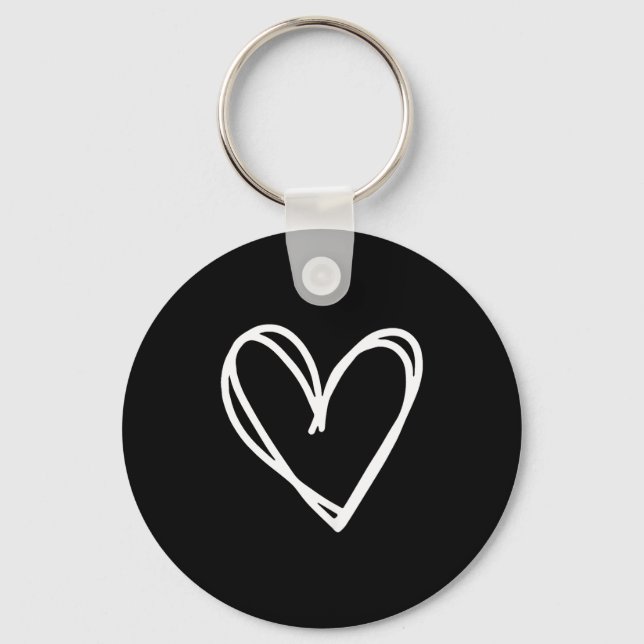 Porte-clés Girls Heart For Women Valentines Day Graphic  (Recto)