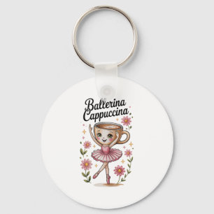 Porte-clés Girls Kids Mème Italien Brainrot Ballerina Cappucc
