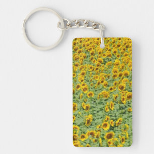 Porte-clés Gisement jaune de tournesol